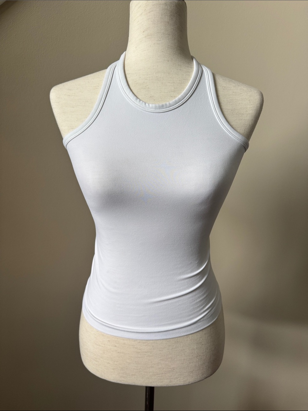 lululemon athletica White High-Neck Racerback Tank